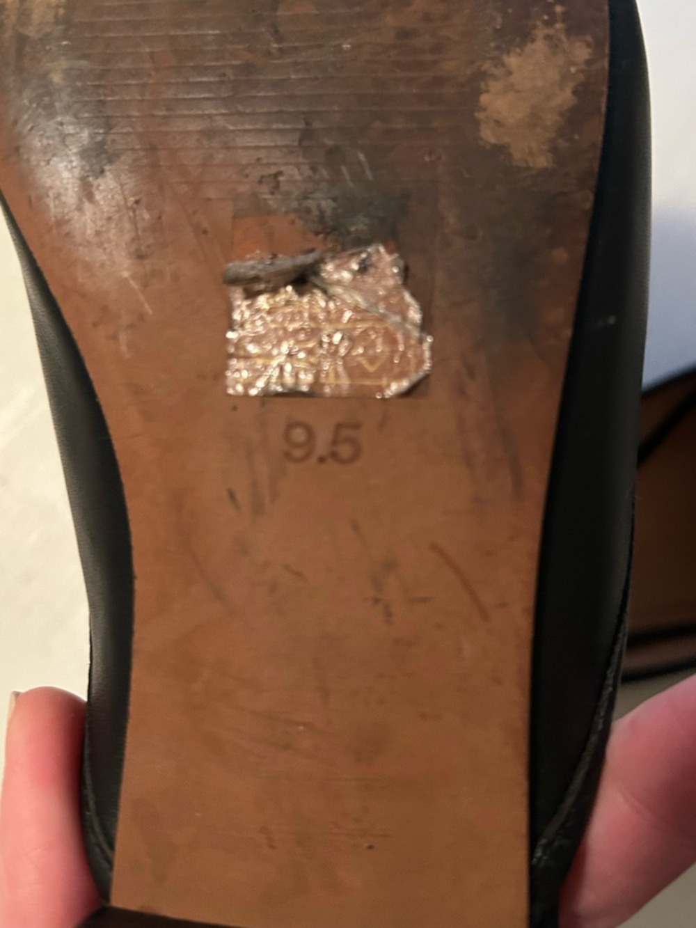Madewell Black Leather Square-Toe Slide Mules - Picture 3 of 7